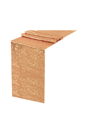 CHEMIN DE TABLE SEQUIN BRONZE