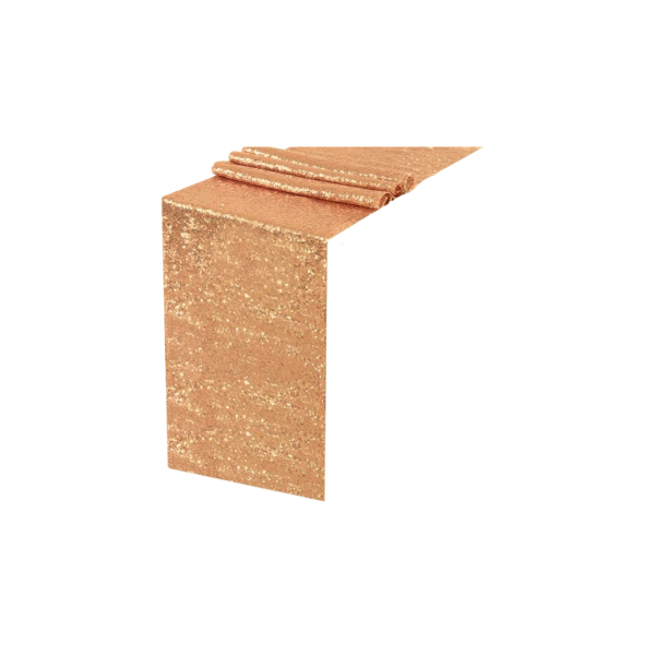 CHEMIN DE TABLE SEQUIN BRONZE