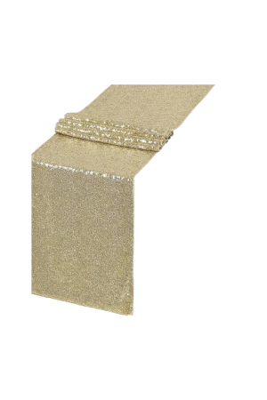 CHEMIN DE TABLE SEQUIN OR