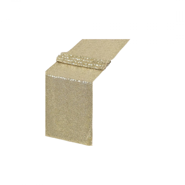 CHEMIN DE TABLE SEQUIN OR
