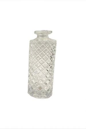 Mini vase transparent martelé