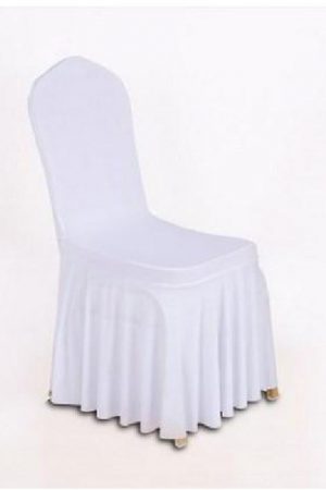 Housse de chaise juponnée