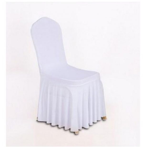 Housse de chaise juponnée
